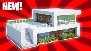 Minecraft  How To Build a Small Modern House Tutorial 16 [upl. by Shamrao677]