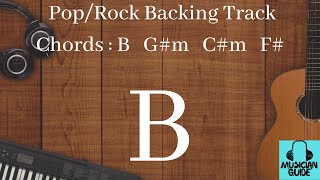 Backing Jam track B Major Pop Rock Soul [upl. by Cirdnek]