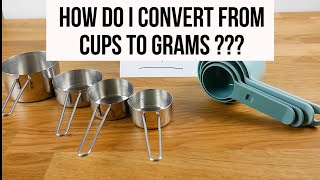 How many grams are in one cup  Baking conversion 101 Episode 1 [upl. by Thorrlow]