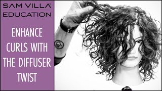 How To Dry Curly Hair  Diffuser Twist [upl. by Asim]