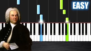 Bach  Minuet in G  EASY Piano Tutorial by PlutaX [upl. by Akin168]