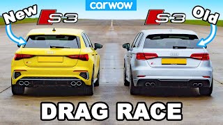 New Audi S3 vs old S3 DRAG RACE Is it any quicker [upl. by Moule]