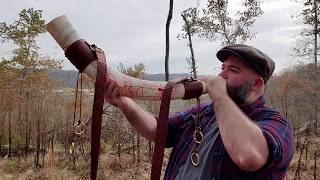 Blowing a Massive Viking Era Themed Horn [upl. by Diet]