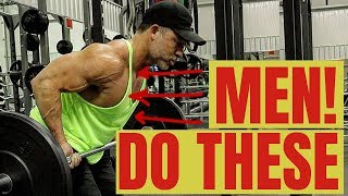 The ONLY 5 Exercises Men Need To Build Muscle MUST WATCH [upl. by Barcus]