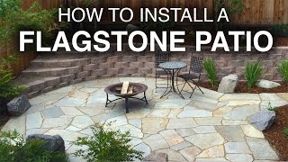 How To Install A Flagstone Patio StepbyStep [upl. by Davy]