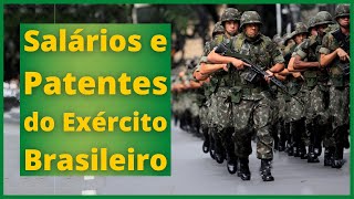 Salários e Patentes do Exército Brasileiro [upl. by Balas823]