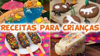 4 RECEITAS PARA CRIANÇAS FAZEREM  ESPECIAL FÉRIAS DE JULHO  Cozinha do Bom Gosto  Gabi Rossi [upl. by Dirgis]