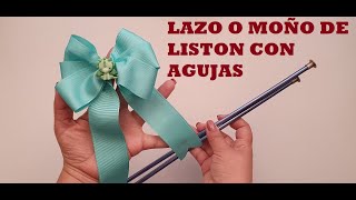 Como Hacer Moño Con Las Manos Fácil  listón [upl. by Assiralk954]