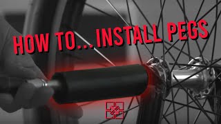 HOW TO INSTALL BMX PEGS [upl. by Petromilli828]