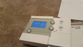 How To program Salus RF RT500 or RT505TX Programmable Room Thermostat [upl. by Bussey]