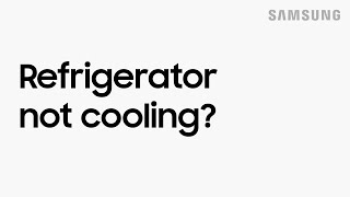 What to do if your refrigerator is not cooling  Samsung US [upl. by Frankel]