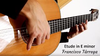 Francisco Tárrega  Etude in E minor  Classical Guitar [upl. by Lyndell]