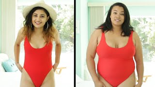 Women Try The Ultimate SizeInclusive Swimsuit [upl. by Neelyam]