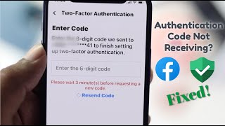 Solved Facebook Two Factor Authentication Code not Received Problem [upl. by Enilatan]