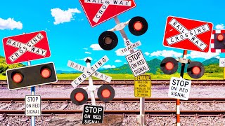 【踏切アニメ】泥沼にはまるふみきりカンカン😂😂😂Mired Railroad Crossing [upl. by Elisabet955]