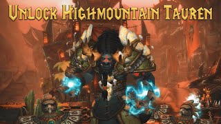 A Guide to Unlock Highmountain Tauren Allied Race Quest [upl. by Gadmon]