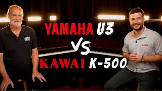 Kawai K500 vs Yamaha U3  Studio Piano Showdown [upl. by Perni]