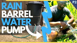 Rain Barrel System  CHEAP Water Pump Setup [upl. by Ewens]