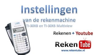 Instellingen van de rekenmachine [upl. by Koah]