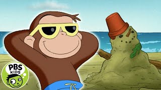 Curious George  George Goes to the Beach  PBS KIDS [upl. by Aloke226]