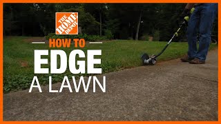 How to Edge a Lawn  The Home Depot [upl. by Eelyahs130]