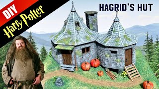 ⚡️Harry Potter DIY Hagrids Hut  DIORAMA  Miniature Surprise inside [upl. by Yajet]