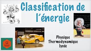 Classification de lénergie [upl. by Allyn]