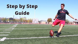 HOW TO KICKOFF A FOOTBALL  Step by step guide [upl. by Genet]