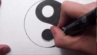 How To Draw a Yin Yang Symbol [upl. by Eirahs]