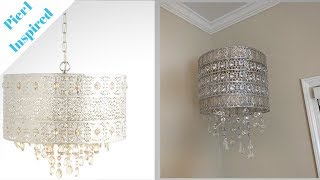 Pier1 Inspired DIY  Bohemian Crystal Chandelier  Decorating Ideas [upl. by Ednyl]