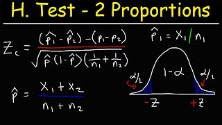 Hypothesis Testing With Two Proportions [upl. by Darom]