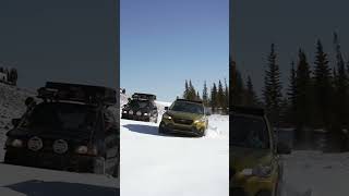 Forester vs Crosstrek Which Gets STUCK in the Snow [upl. by Martynne152]