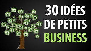 30 Idées de Petits Business Rentables avec Peu dInvestissement [upl. by Lewap]