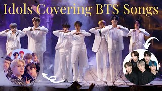 Idols Covering BTS Songs ATEEZ TXT ENHYPEN TWICE [upl. by Kinsley961]