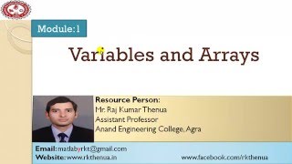 Lecture6 MATLAB Variables and Arrays HindiUrdu [upl. by Ferneau]