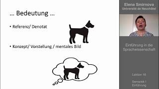 Einführung in die Sprachwissenschaft Thema 16  Semantik Grundlagen [upl. by Ji]