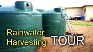 Rainwater Harvesting  Home System Tour [upl. by Osicnarf949]