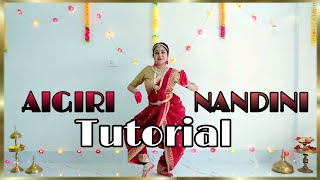 Ai Giri Nandini Dance Tutorial  Durga Puja Special [upl. by Ermina]