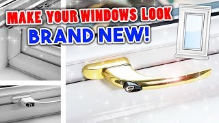 How to clean UPVC windows  PLUS Seal amp Handle Replacement  Easy DIY [upl. by Ettenhoj422]