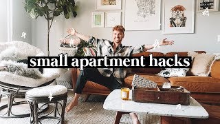 10 SMALL APARTMENT DECORATING TIPS  HACKS  Lone Fox [upl. by Dekow]