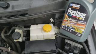 How to add coolantantifreeze 2011 Chevy Aveo LT [upl. by Danica745]