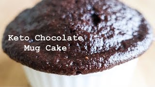 KETO Chocolate Mug Cake  Low Carb  Sugar amp Gluten FREE [upl. by Enilraep]