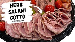 HERB SALAMI COTTO Make This DELICIOUS Deli Meat at Home  Matt the Butcher [upl. by Patt]