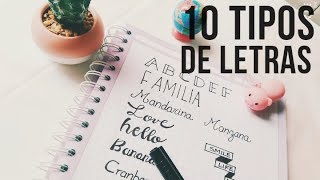 10 TIPOS DE LETRAS BONITAS PASO A PASO [upl. by Sehcaep]