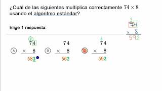 Ejercicios resueltos de algoritmo estándar  Khan Academy en Español [upl. by Hillari]