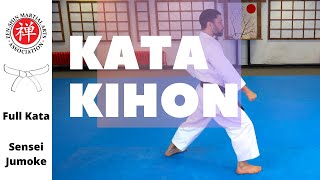 Kihon  Shotokan Karate White Belt Kata [upl. by Ynnob]