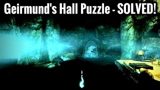 Geirmunds Hall Puzzle SOLVED  Forbidden Legend Quest  Skyrim Remastered [upl. by Shipley431]