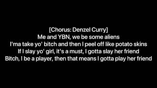 Denzel Curry amp Cordae  AL1ENZ Lyric Video [upl. by Cynthie494]