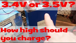 Charging LiFePo4 LFP to 34V and 35V with and without Absorption What a difference [upl. by Zimmermann]