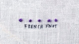 How to do a French Knot [upl. by Aisenet415]